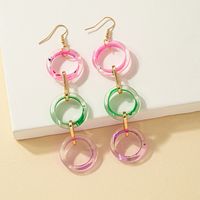 1 Pair Casual Lady Vacation Geometric Plating Arylic 14k Gold Plated Drop Earrings main image 4