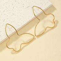 1 Pair Casual Lady Streetwear Butterfly Plating Alloy 14k Gold Plated Ear Studs main image 4