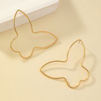 1 Pair Casual Lady Streetwear Butterfly Plating Alloy 14k Gold Plated Ear Studs main image 5