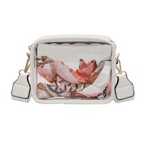 Femmes Moyen Pvc Couleur Unie Vêtement De Rue Transparent Carré Fermeture Éclair Sac Bandoulière sku image 1