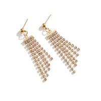 Sweet Butterfly Polyester Fabric Alloy Inlay Artificial Pearls Rhinestones Women's Earrings 1 Pair sku image 1