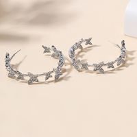 1 Pair Elegant Beach Commute Butterfly Inlay Alloy Rhinestone Zircon Earrings main image 5