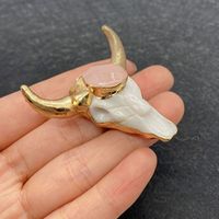Vintage Style Cattle Artificial Gemstones Arylic Wholesale Jewelry Accessories sku image 9