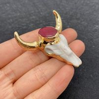 Vintage Style Cattle Artificial Gemstones Arylic Wholesale Jewelry Accessories sku image 11