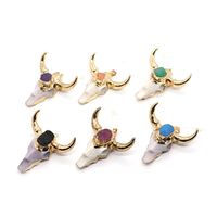 Casual Cow Head Shape Natural Stone Wholesale Jewelry Accessories main image 4