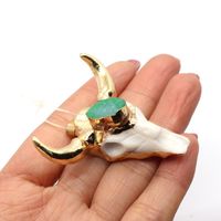 Casual Cow Head Shape Natural Stone Wholesale Jewelry Accessories main image 3