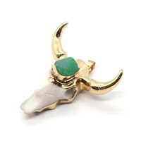 Casual Cow Head Shape Natural Stone Wholesale Jewelry Accessories main image 2