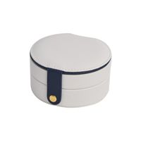 Simple Style Classic Style Solid Color Pu Leather Jewelry Boxes main image 4