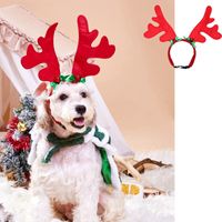 Big Dog Scarf Christmas Headband Dog Clothes Pet Accessories Christmas Product sku image 1