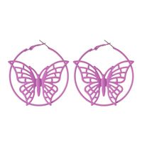 1 Pair Basic Geometric Butterfly Plating Alloy Earrings main image 3