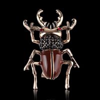 Funny Insect Alloy Enamel Plating Inlay Rhinestones Unisex Brooches main image 6