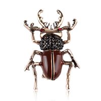 Funny Insect Alloy Enamel Plating Inlay Rhinestones Unisex Brooches main image 4