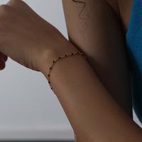 Großhandel Bohemien Bunt Titan Stahl Emaille Überzug 18 Karat Vergoldet Armbänder Halskette sku image 3