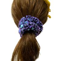 Commute Solid Color Flannel/sequins Hair Tie main image 5