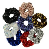 Commute Solid Color Flannel/sequins Hair Tie main image 1