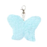 Süß Schmetterling Nachahmung Von Pelz Unisex Taschenanhänger Schlüsselbund main image 2