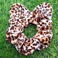 Cartoon Style Leopard Cloth Printing Hair Tie sku image 2