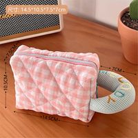 Simple Student Large Capacity Fabric Stationery Pencil Box 1 Piece sku image 4