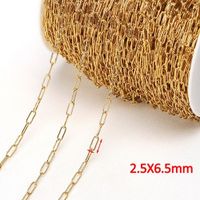 1 Piece Stainless Steel 18K Gold Plated Polished Chain sku image 9