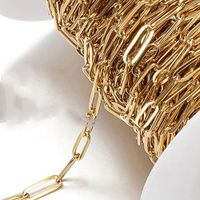 1 Piece Stainless Steel 18K Gold Plated Polished Chain sku image 11