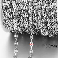 1 Piece Stainless Steel 18K Gold Plated Polished Chain sku image 22