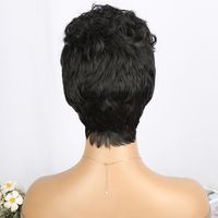 Women's Elegant Party Street Chemical Fiber High Temperature Wire Side Points Short Curly Hair Wigs main image 2