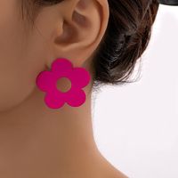 1 Pair Basic Lady Flower Plating Alloy Gold Plated Ear Studs main image 1
