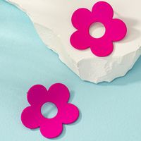 1 Pair Basic Lady Flower Plating Alloy Gold Plated Ear Studs main image 5