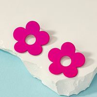 1 Pair Basic Lady Flower Plating Alloy Gold Plated Ear Studs main image 4