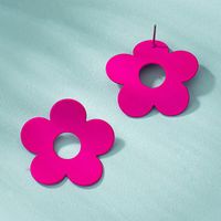 1 Pair Basic Lady Flower Plating Alloy Gold Plated Ear Studs main image 3