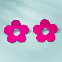 1 Pair Basic Lady Flower Plating Alloy Gold Plated Ear Studs main image 2