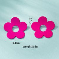 1 Pair Basic Lady Flower Plating Alloy Gold Plated Ear Studs sku image 1