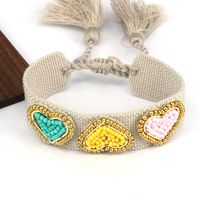 Beach Heart Shape 18k Gold Plated Seed Bead Wholesale Bracelets main image 7