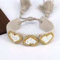 Beach Heart Shape 18k Gold Plated Seed Bead Wholesale Bracelets main image 9