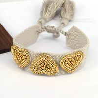 Beach Heart Shape 18k Gold Plated Seed Bead Wholesale Bracelets main image 4