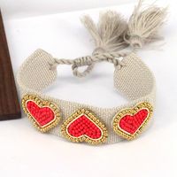 Beach Heart Shape 18k Gold Plated Seed Bead Wholesale Bracelets main image 5
