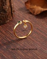 Basic Vintage Style Simple Style Square Copper Plating Inlay Zircon 18k Gold Plated Open Rings main image 2