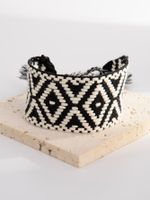 Simple Style Rhombus Rope Handmade Tassel Braid Women's Bracelets sku image 1