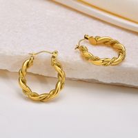 1 Pair Casual Solid Color 304 Stainless Steel Earrings main image 4