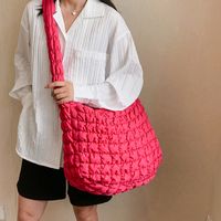 Women's Nylon Solid Color Basic Square Zipper Crossbody Bag sku image 5