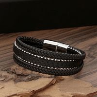 Style Simple Style Cool Couleur Unie Acier Inoxydable Hommes Bracelet main image 3