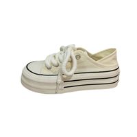 Women's Streetwear Solid Color Round Toe Canvas Shoes main image 2