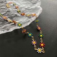 Sweet Flower Copper Plating Bracelets Necklace main image 1