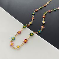 Süss Blume Kupfer Überzug Armbänder Halskette sku image 4