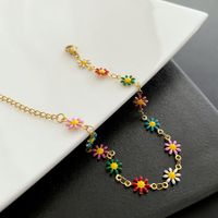 Sucré Fleur Le Cuivre Placage Bracelets Collier sku image 2