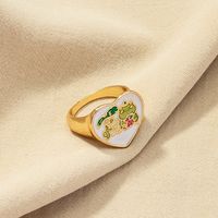 Ig Style Vintage Style Lady Frog Alloy Plating Women's Rings main image 3