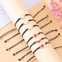 Cute Sweet Sun Star Moon Alloy Enamel Plating Women's Bracelets main image 4