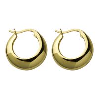 1 Paar Einfacher Stil Einfarbig Kupfer Reif Ohrringe main image 2