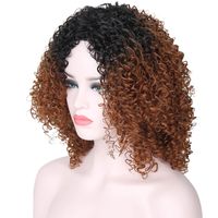 Women's Casual Elegant Party Street Chemical Fiber High Temperature Wire Centre Parting Short Curly Hair Wigs main image 2