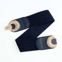 Basic Solid Color Woven Fabric Women's Woven Belts sku image 4